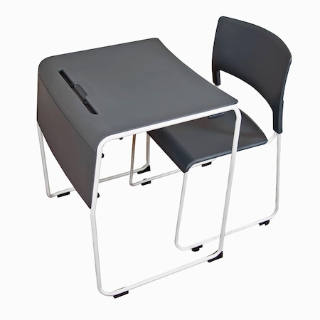 Lightweight Stackable Student Desk And Chair, PK4